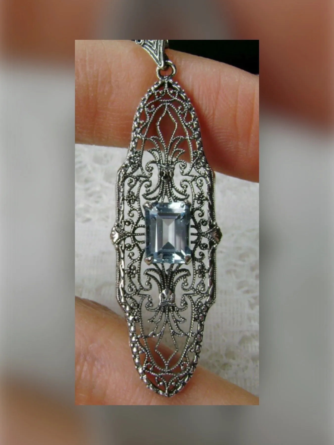 P3, Pineapple Pendant, Natural Gemstones, Antique Vintage Jewelry, #P3