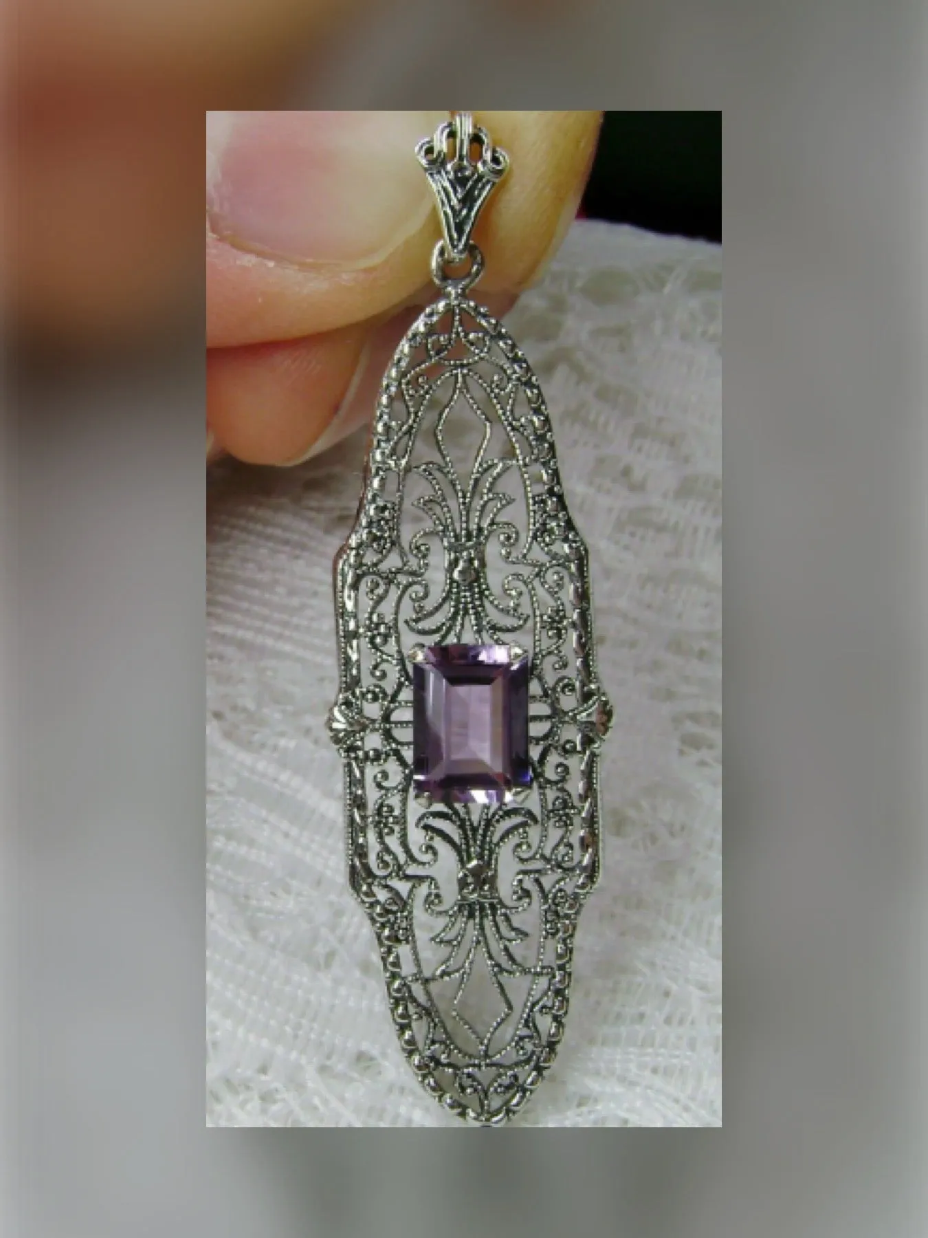 P3, Pineapple Pendant, Natural Gemstones, Antique Vintage Jewelry, #P3