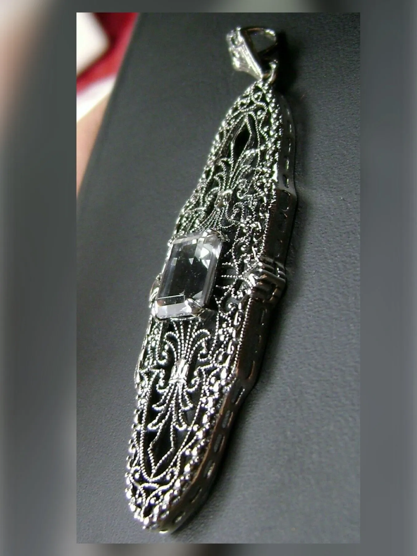 P3, Pineapple Pendant, Natural Gemstones, Antique Vintage Jewelry, #P3