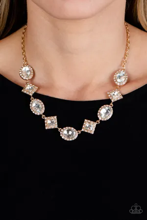Paparazzi Diamond of the Season - Gold Necklace