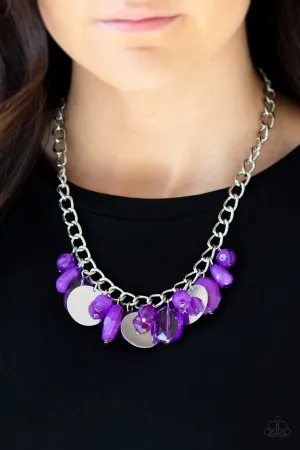 Paparazzi Treasure Shore Necklace Purple