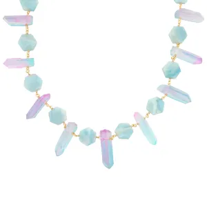 Pastel crystal necklace