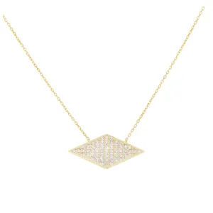 Pavé Diamond Shape Necklace
