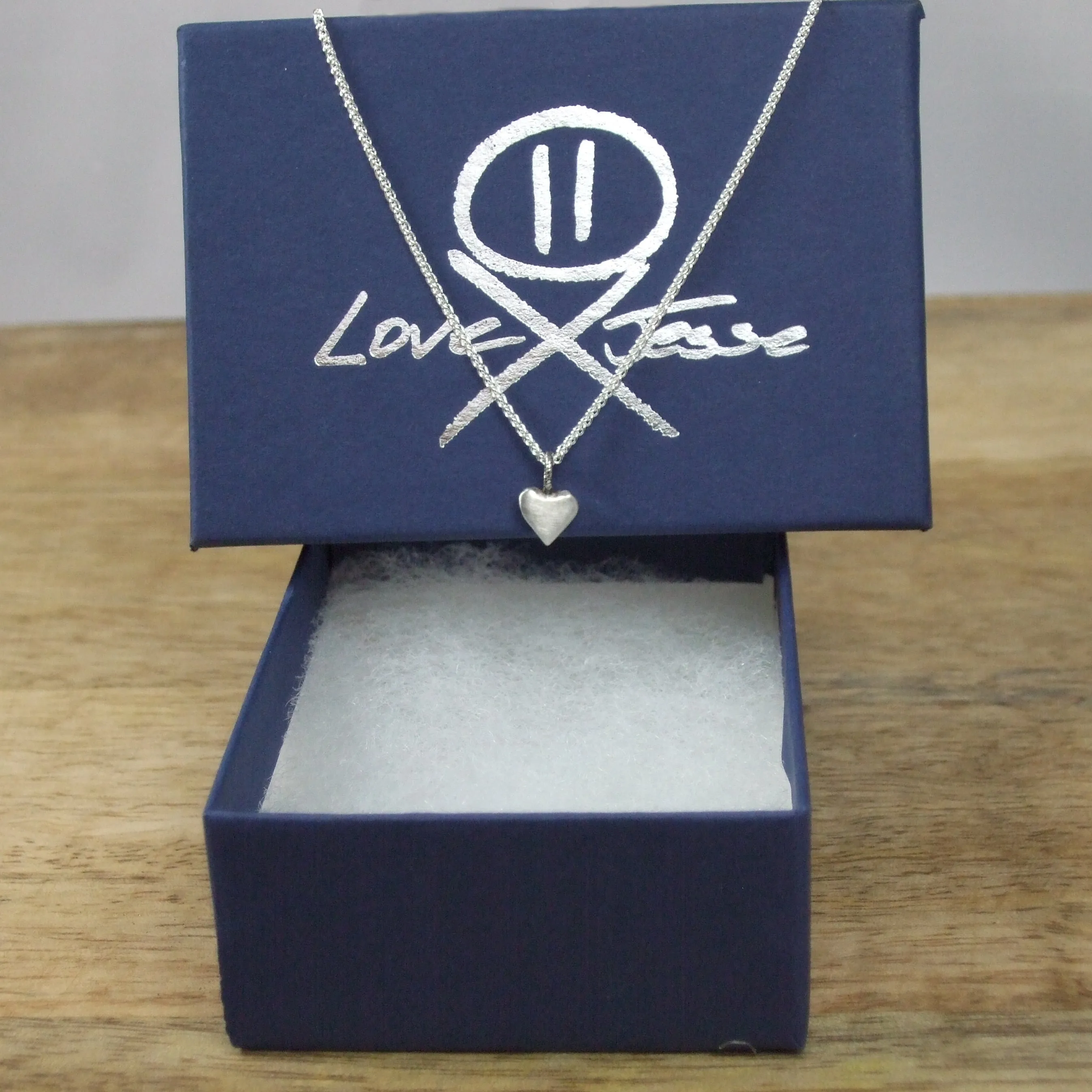 Pequeño Heart Necklace with Gemstone Charm