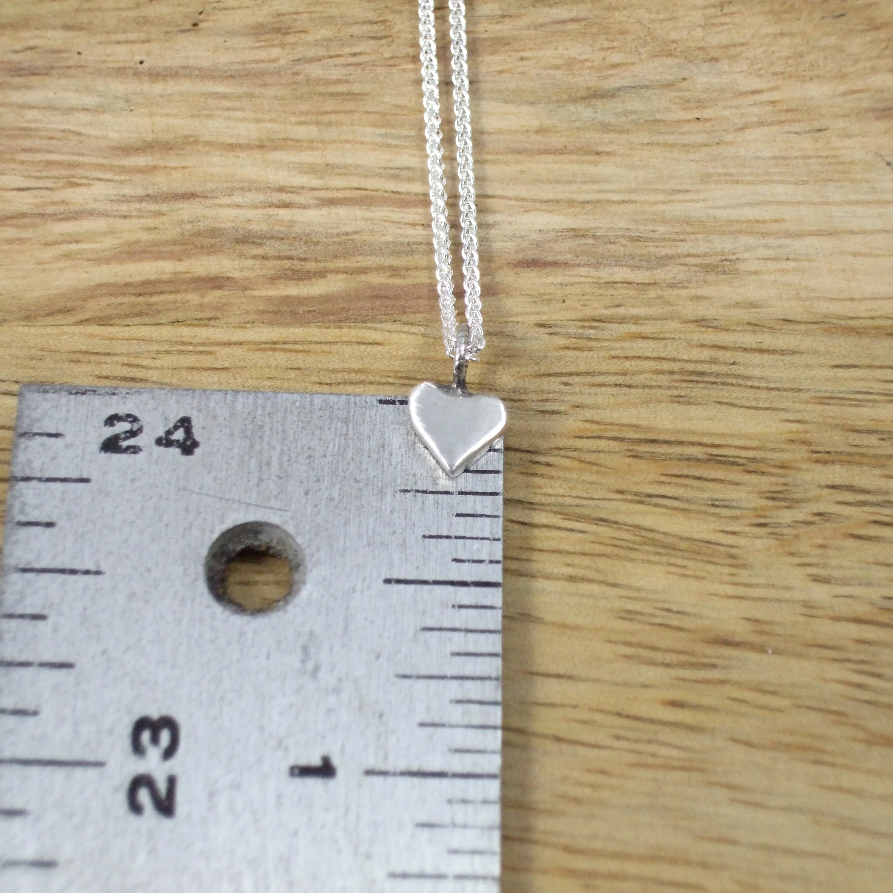 Pequeño Heart Necklace with Gemstone Charm