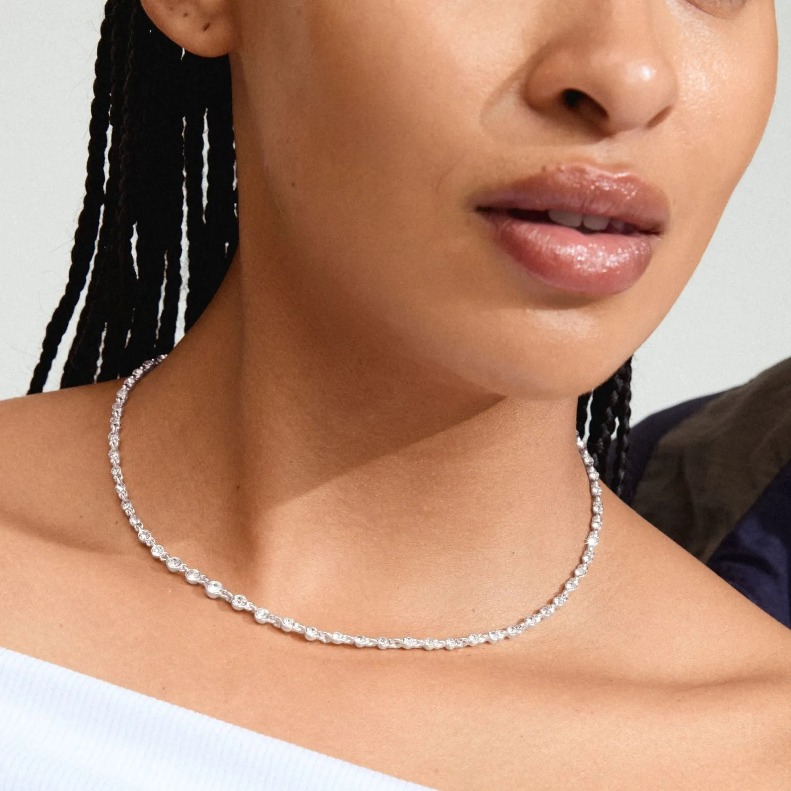 Pilgrim Imogene Silver Crystal Necklace