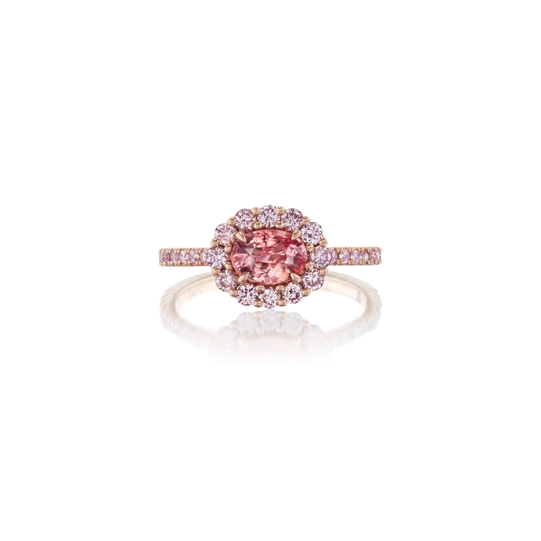 Pink Diamond and Padparadscha Sapphire Collector's Stack