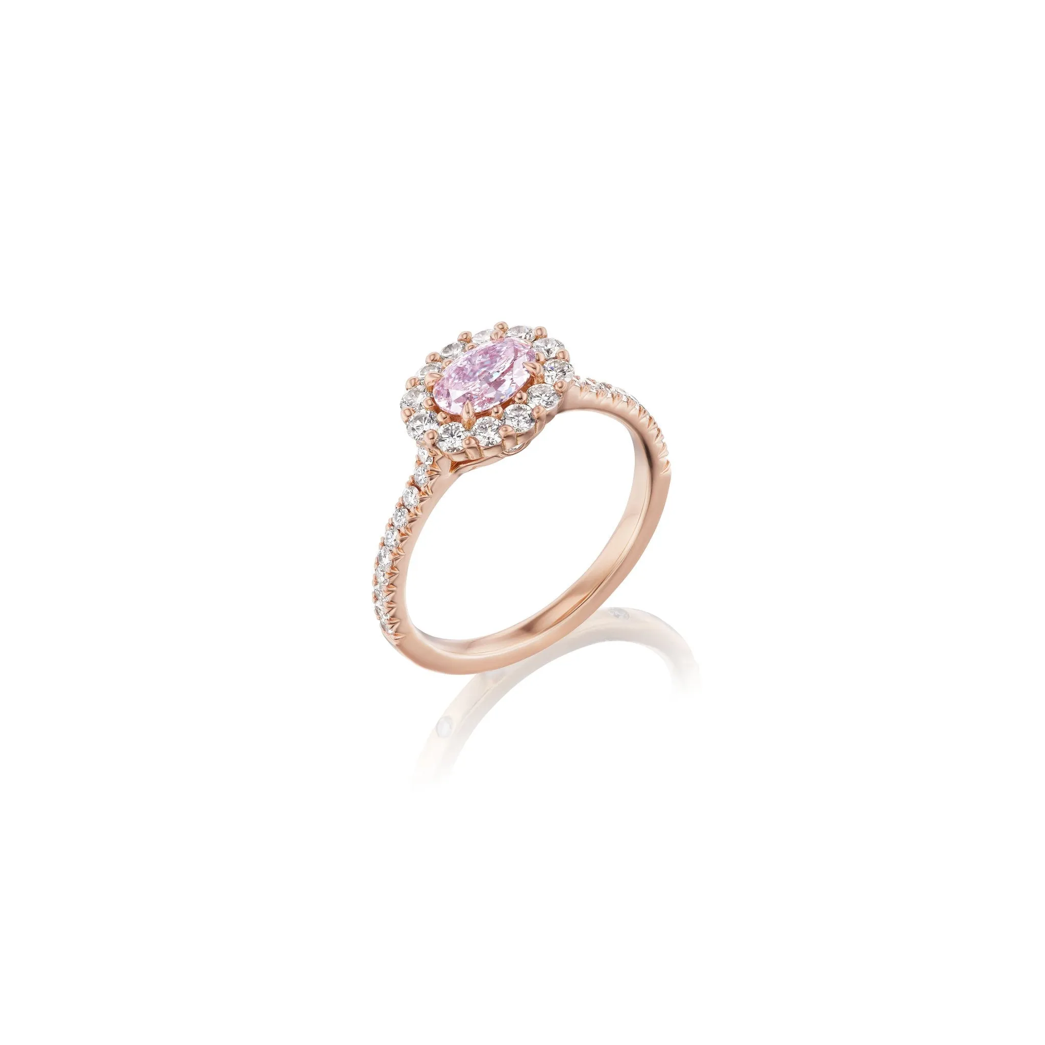 Pink Diamond and Padparadscha Sapphire Collector's Stack
