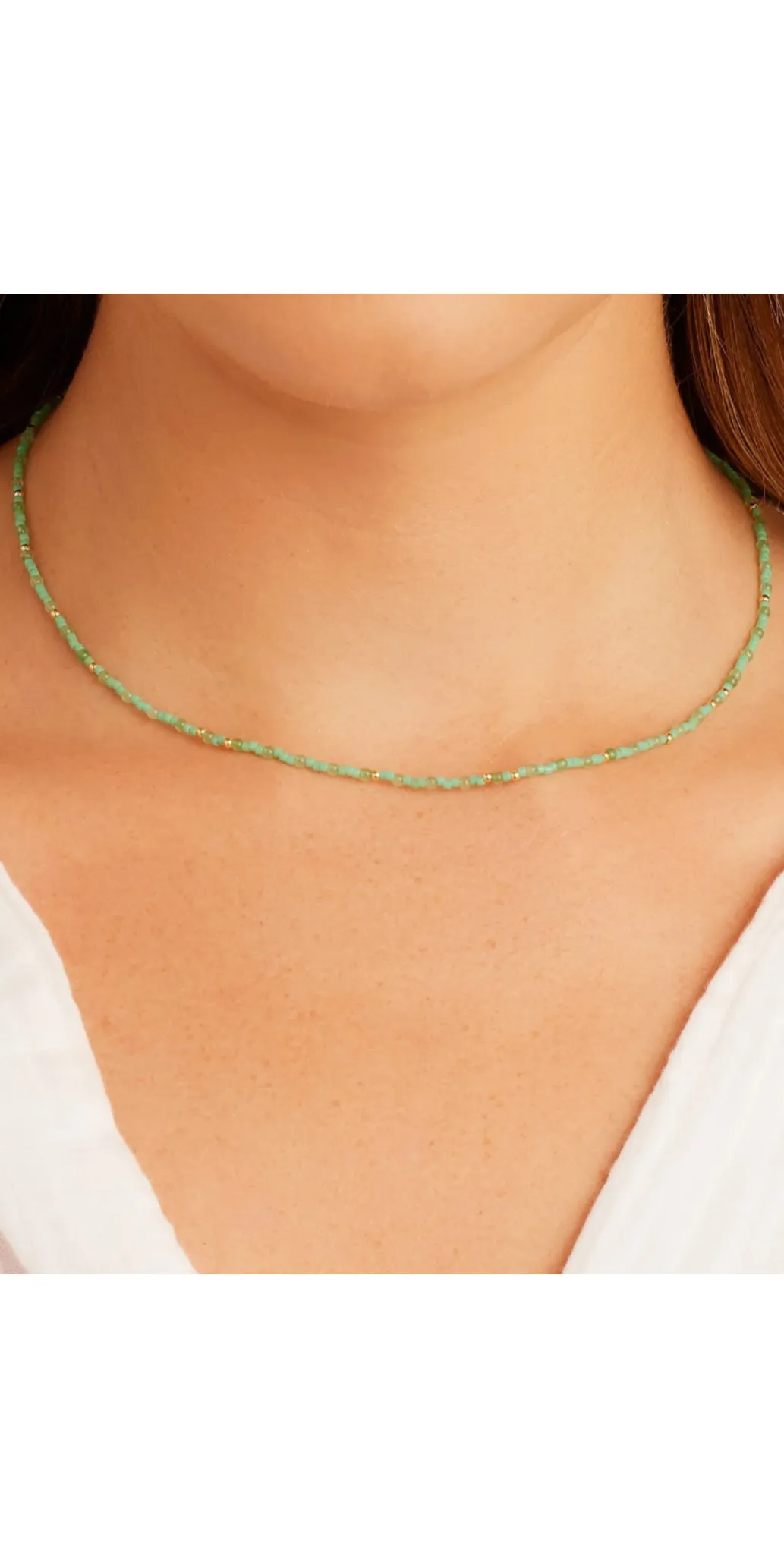 Poppy Gem Necklace | Aventurine   Blue Lace Agate   Rose Quartz