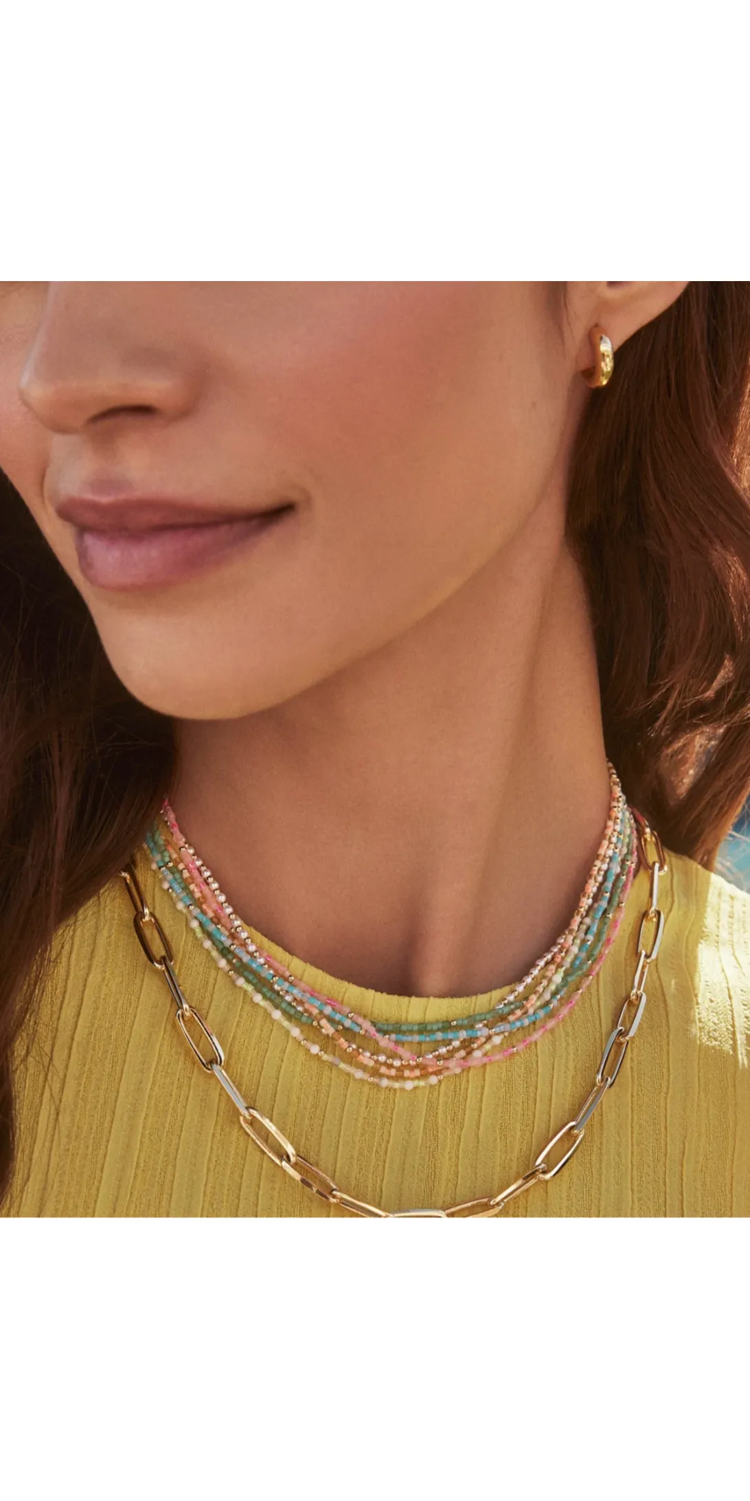 Poppy Gem Necklace | Aventurine   Blue Lace Agate   Rose Quartz