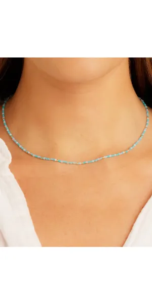 Poppy Gem Necklace | Aventurine   Blue Lace Agate   Rose Quartz