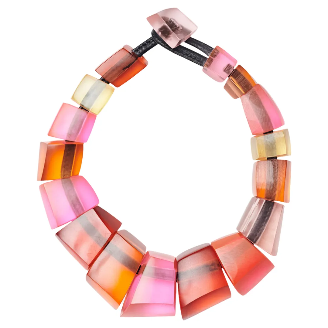 Poppy Necklace 7 Earrings Multi Coloured Resin