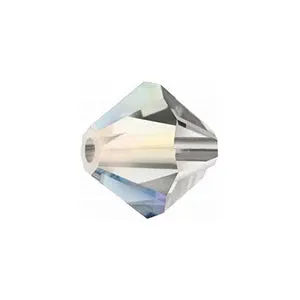 Preciosa 451 69 302 Rondelle Bead, Black Diamond AB (40010AB)