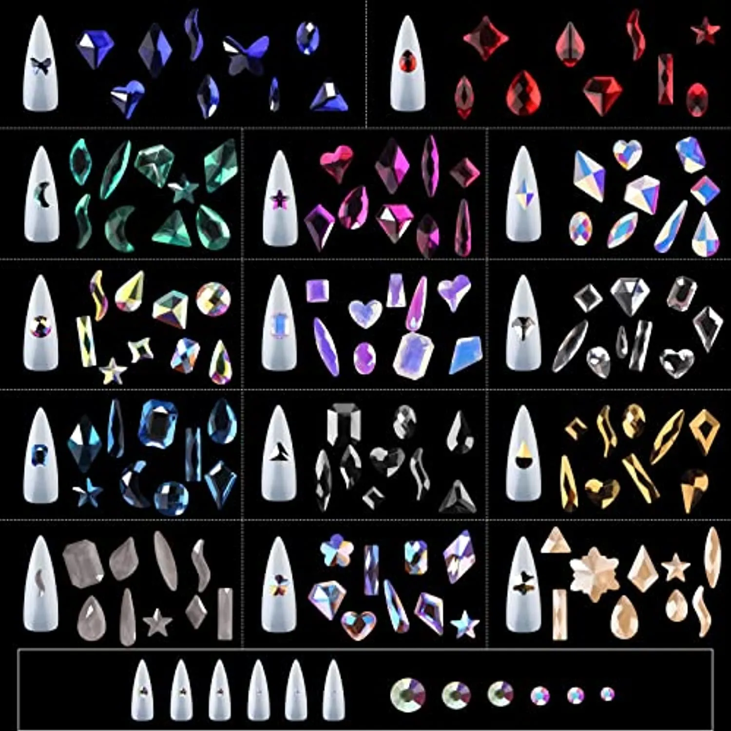 Professional Rechargeable Nail Drill Machine, Lavinda Cordless 35,000RPM Skyspace Brushless Nail Drill   7540Pcs Nail Rhinestones Kit, Multi Shapes Nail Diamond with Wax Pen Tweezers for Nail Art