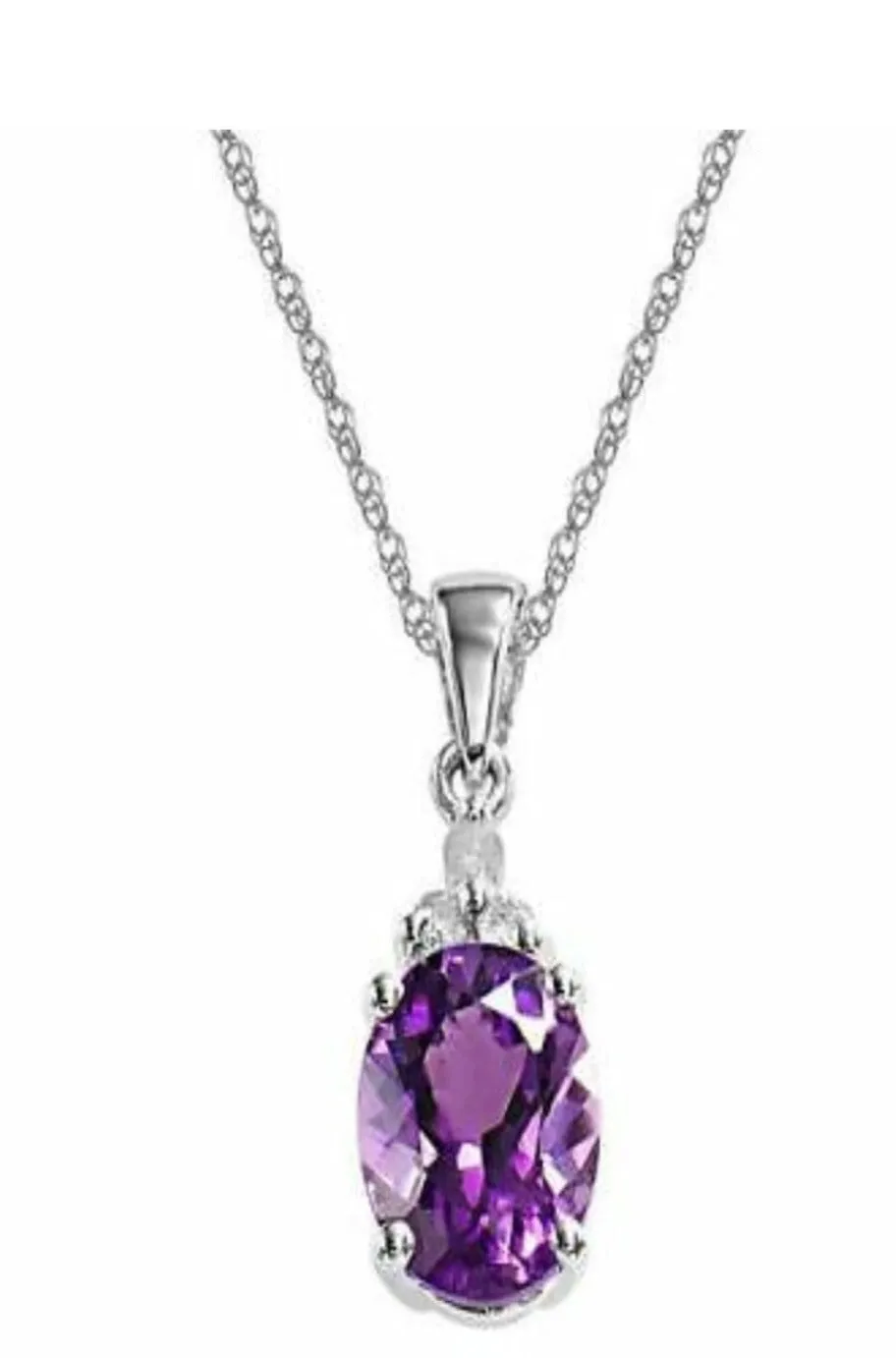 Purple Amethyst Pendant and Earring Set