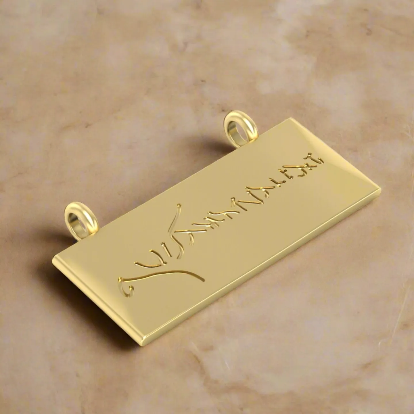 "May He Who Loves Be Well" Graffito Pendant