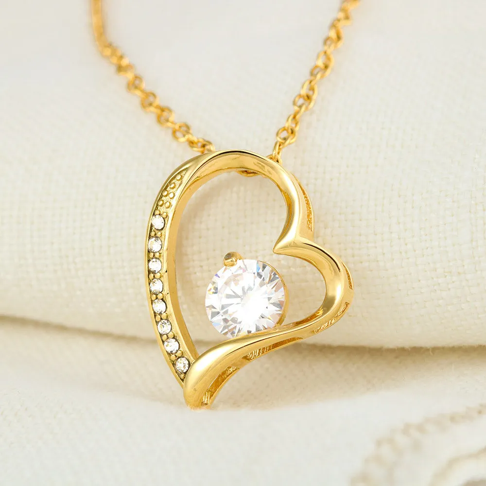 "TO MY DAUGHTER" FOREVER LOVE NECKLACE- NEVER FORGET THAT I LOVE YOU  (FROM DAD)