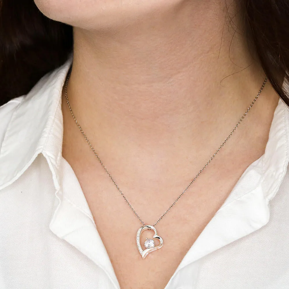 "TO MY DAUGHTER" FOREVER LOVE NECKLACE- NEVER FORGET THAT I LOVE YOU  (FROM DAD)