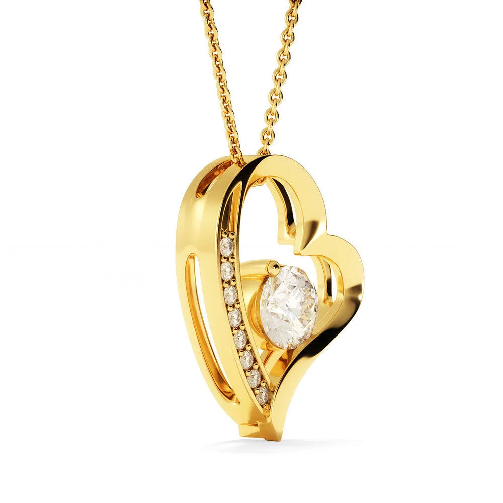 "TO MY DAUGHTER" FOREVER LOVE NECKLACE- NEVER FORGET THAT I LOVE YOU  (FROM DAD)