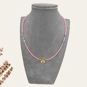 Rainbow Bead Necklace