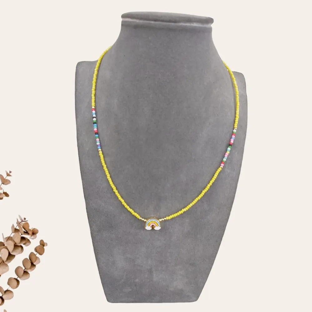 Rainbow Bead Necklace