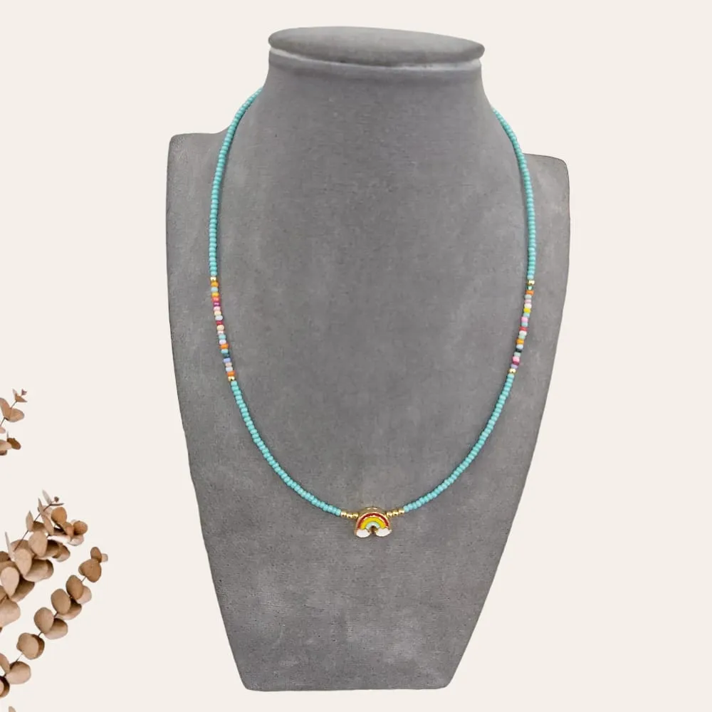 Rainbow Bead Necklace