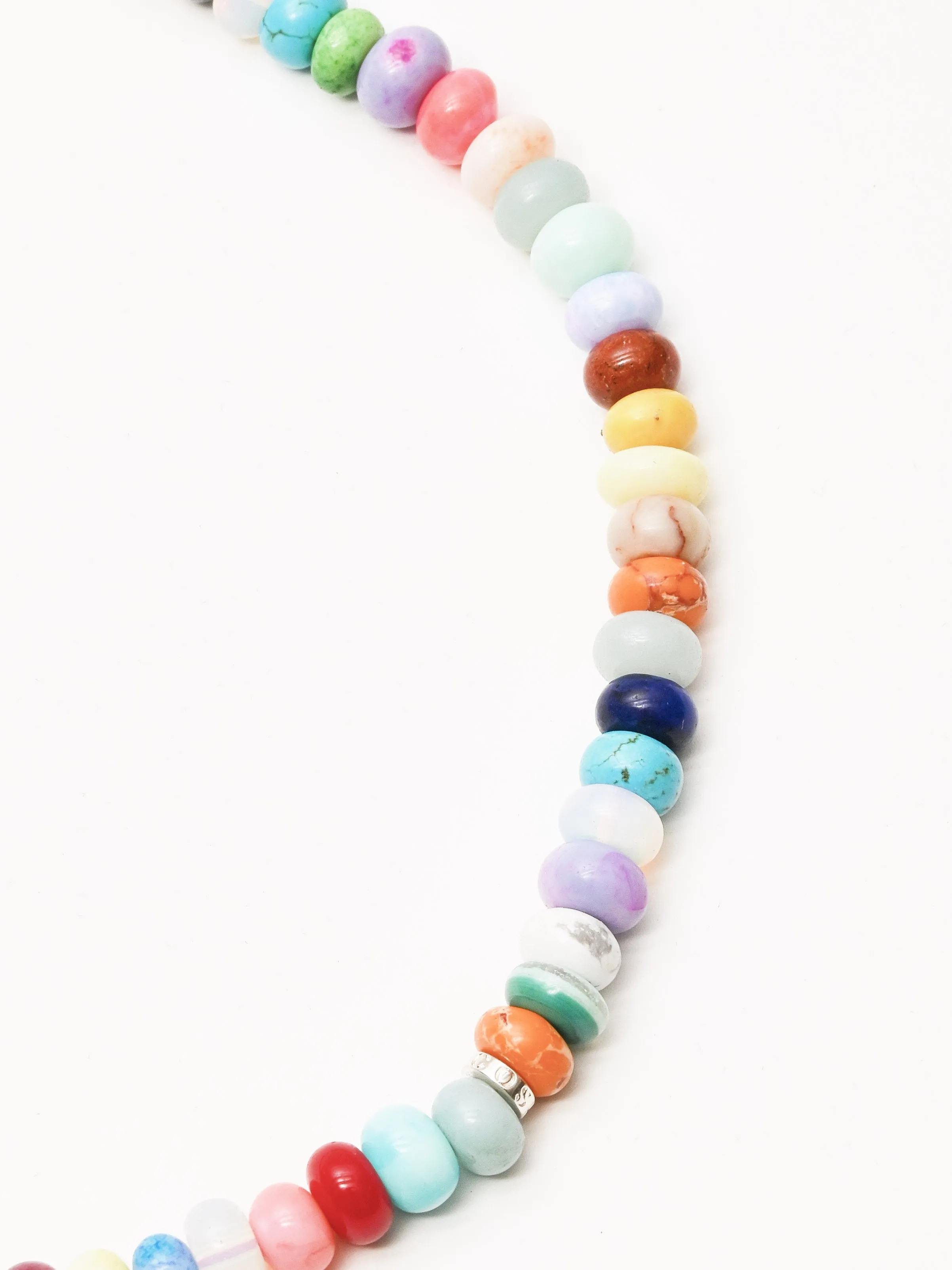 Rainbow Candy Gem Necklace