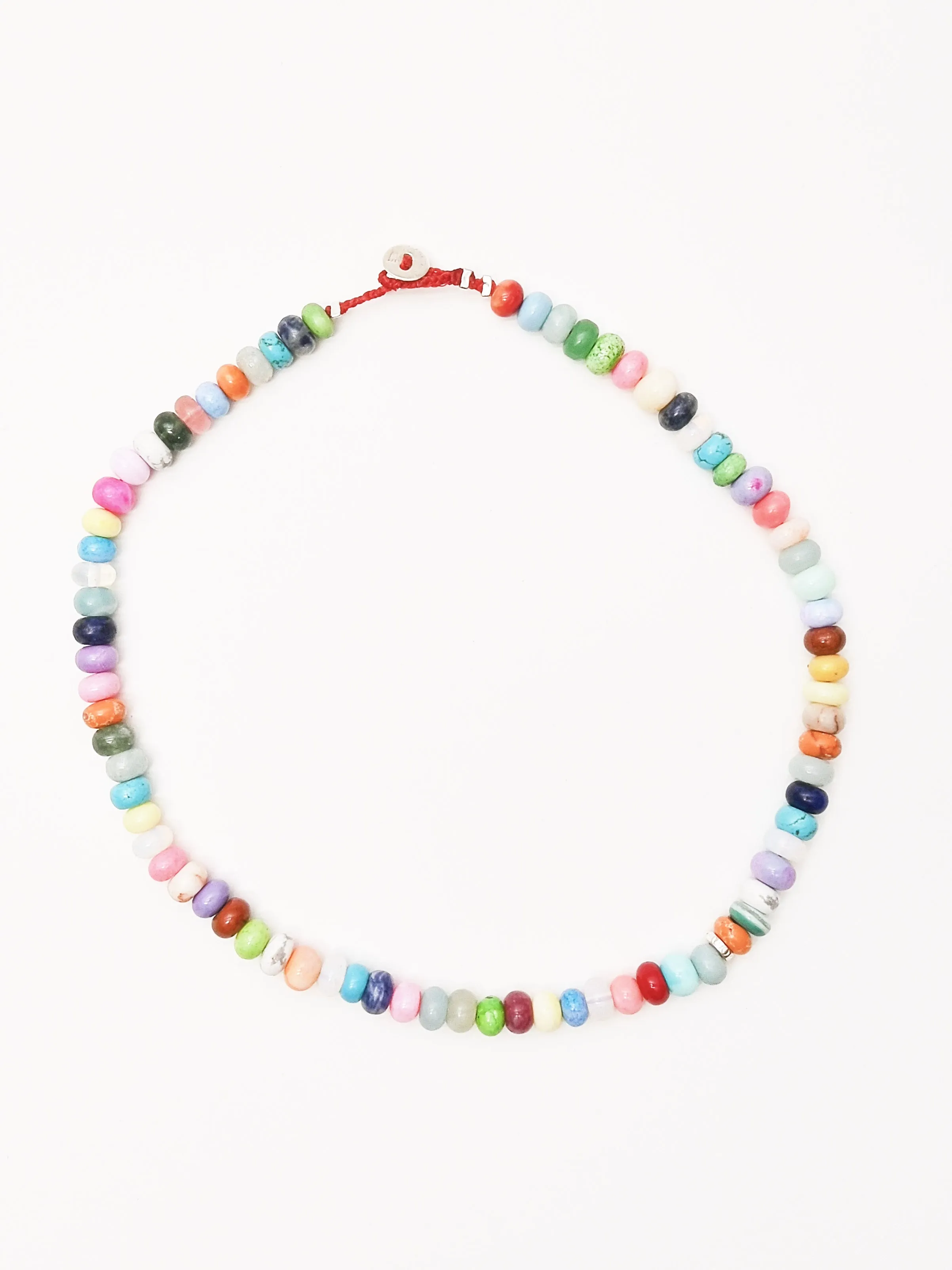 Rainbow Candy Gem Necklace