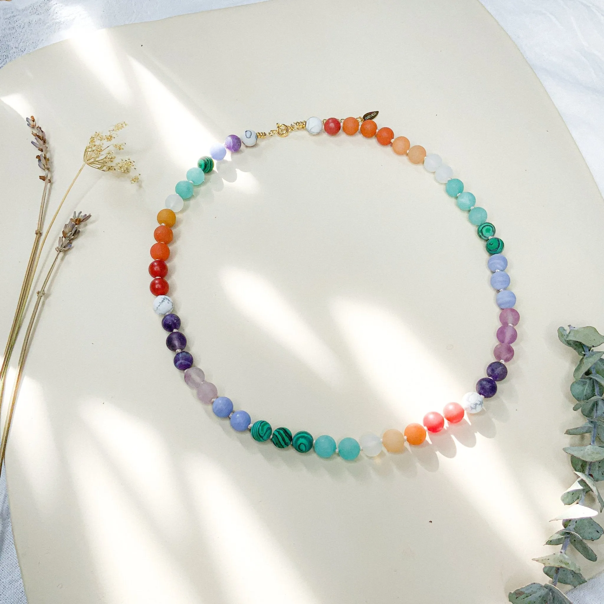 Rainbow Power Bead Necklace