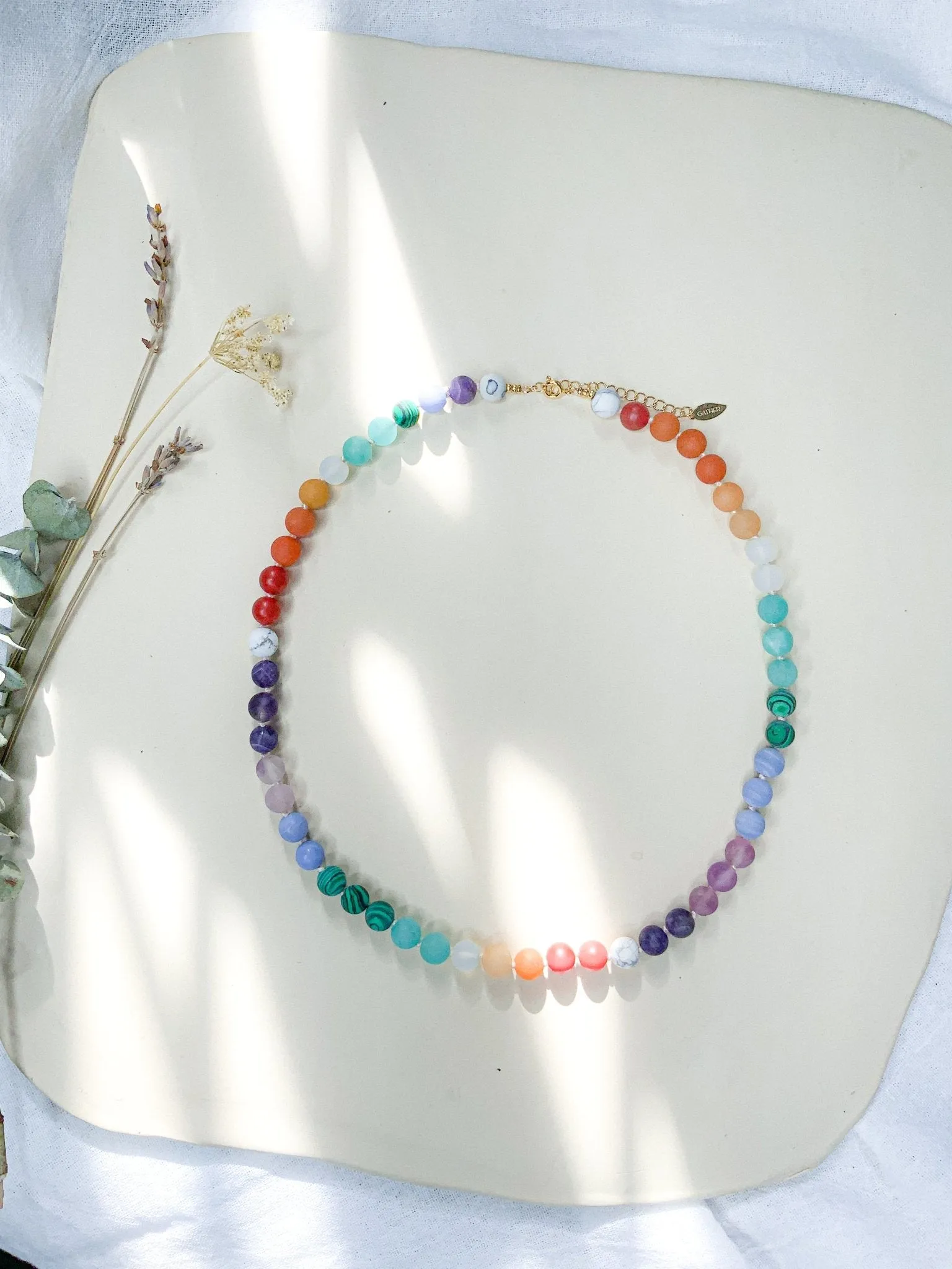 Rainbow Power Bead Necklace