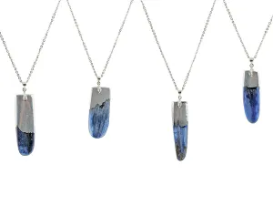 Raw kyanite necklace
