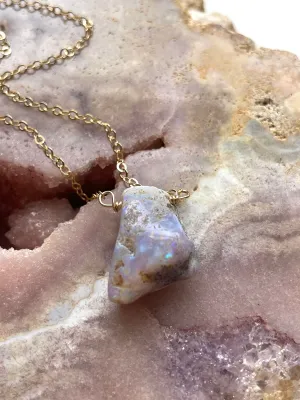 Real Raw Australian Opal Necklace