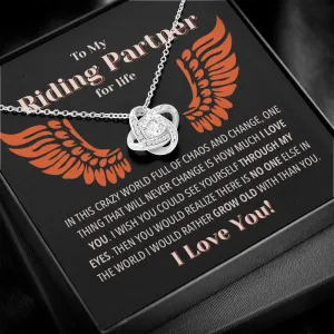 Riding Partner Grow Old Together Necklace