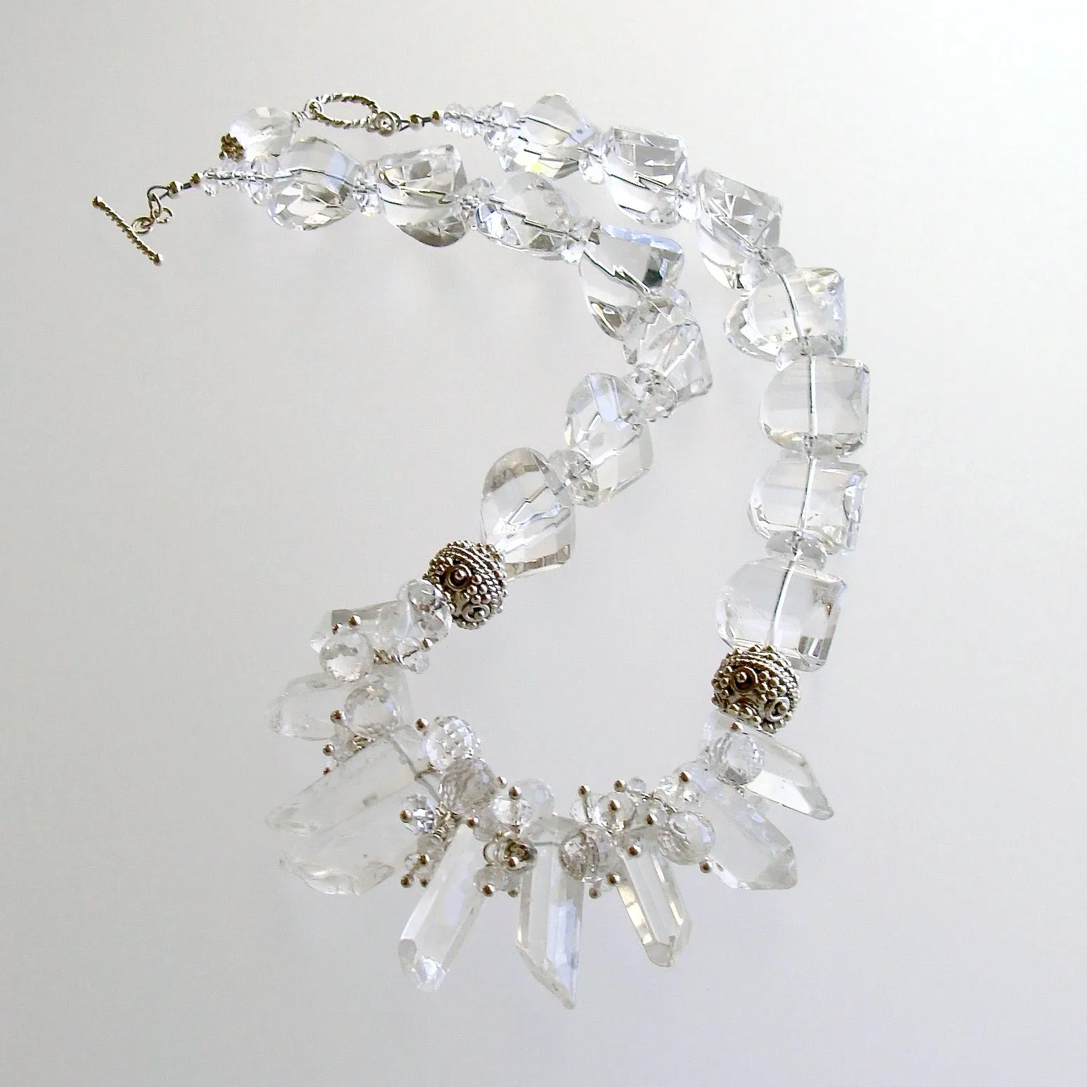 Rock Crystal Daggers Necklace - Krystal Necklace