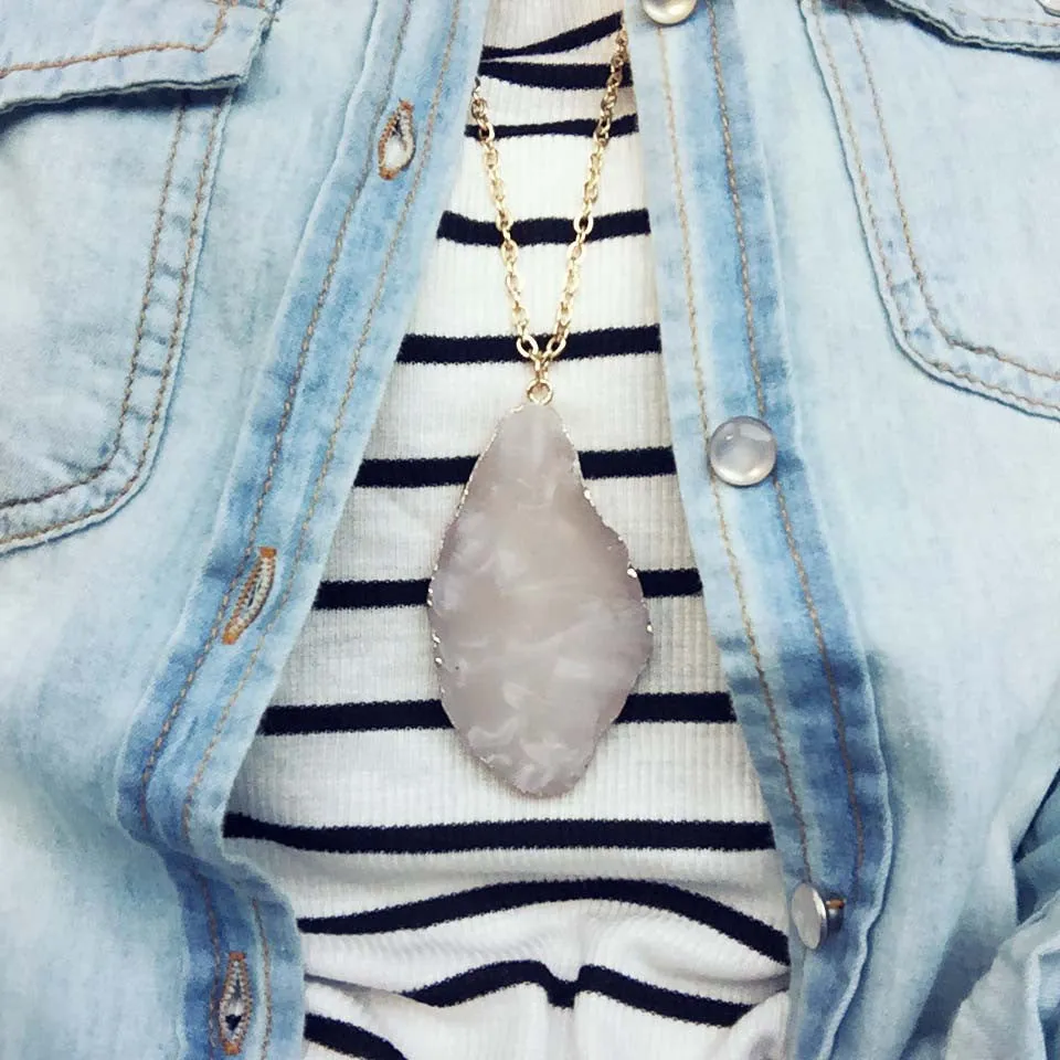 Rose Agate Necklace