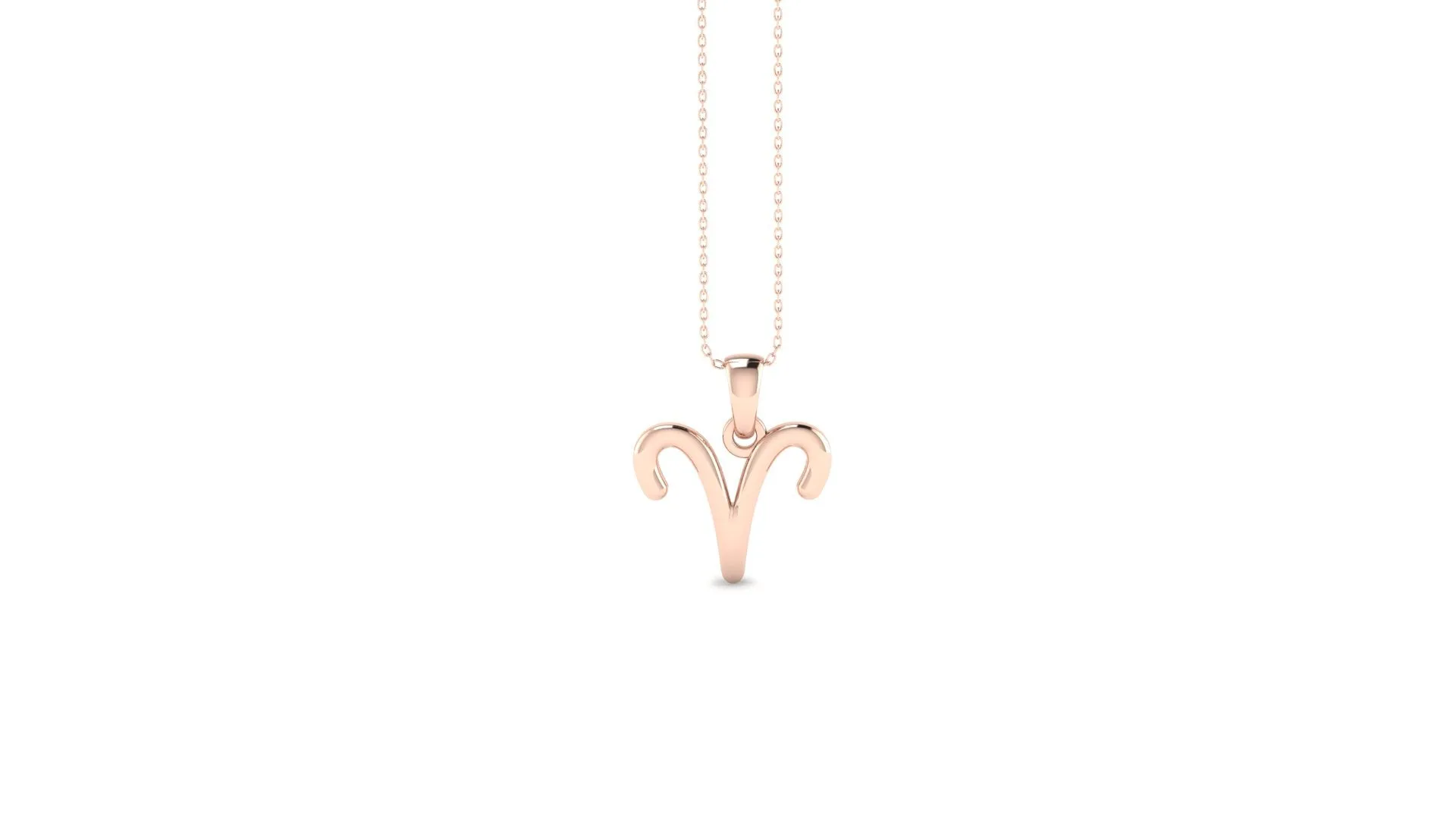 Rose gold mini necklace (Select your sign)