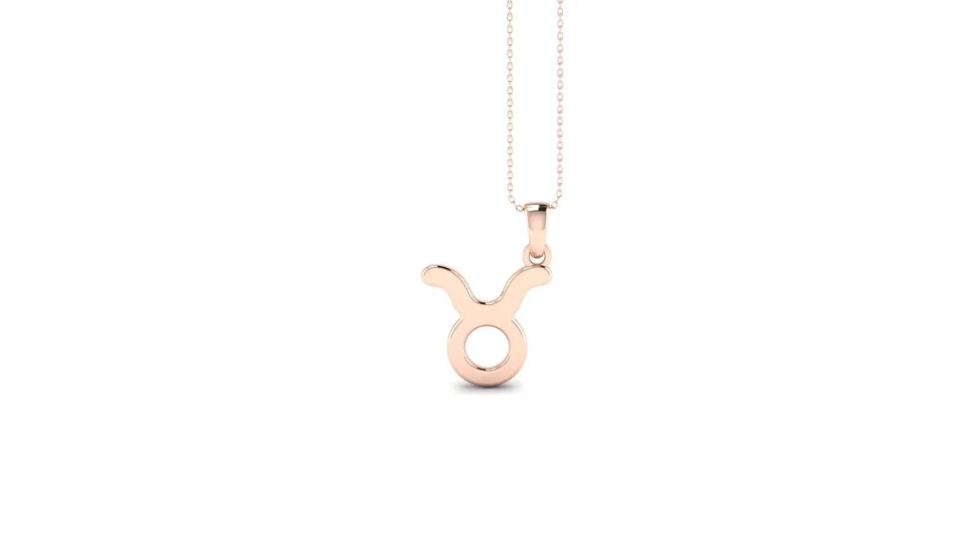 Rose gold mini necklace (Select your sign)