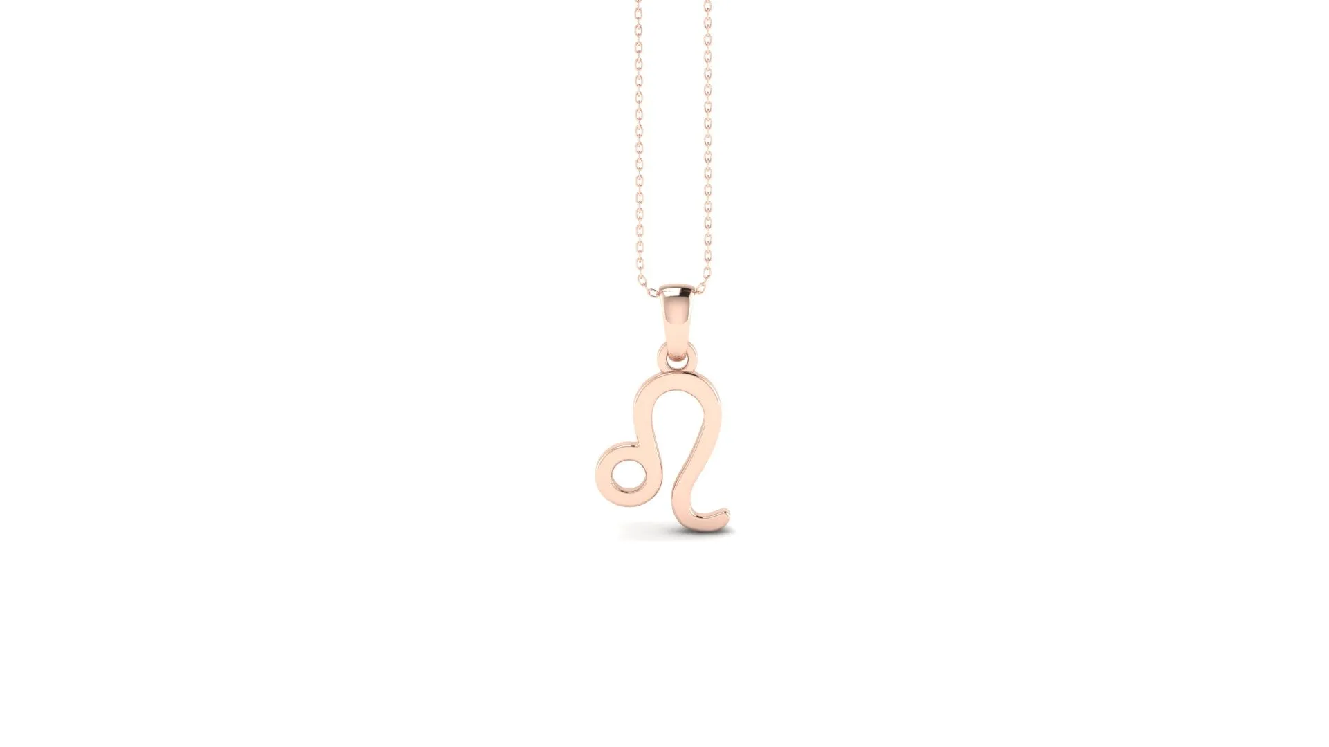 Rose gold mini necklace (Select your sign)