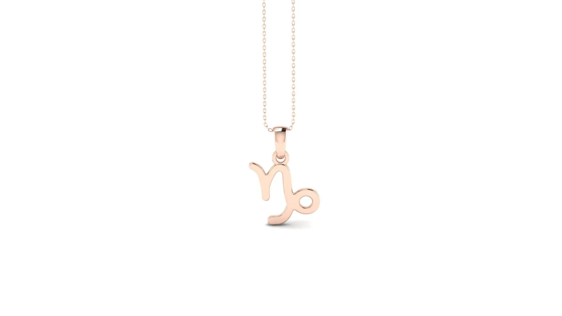 Rose gold mini necklace (Select your sign)