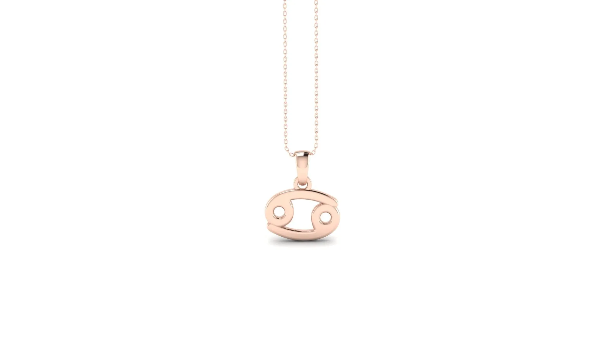 Rose gold mini necklace (Select your sign)