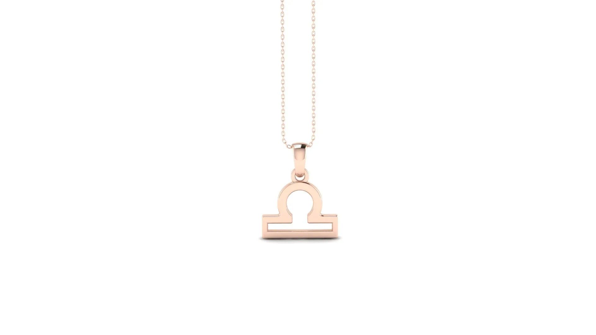 Rose gold mini necklace (Select your sign)