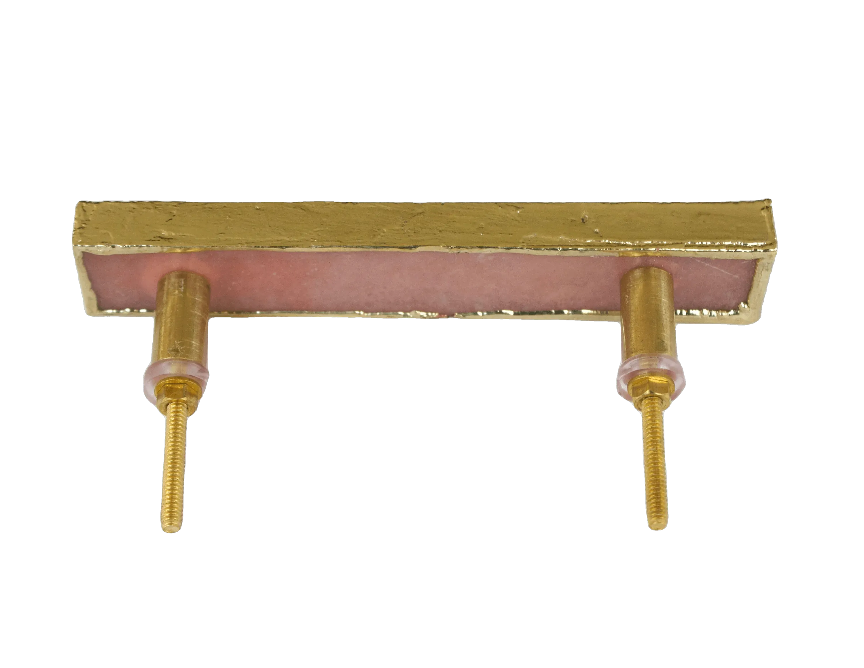 Rose Quartz Agate Cabinet Door Pull Handle - Set of 4