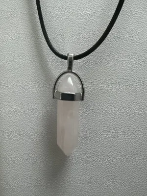 Rose Quartz Pendant Necklace