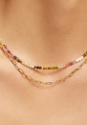 Saffron Gemstone Necklace