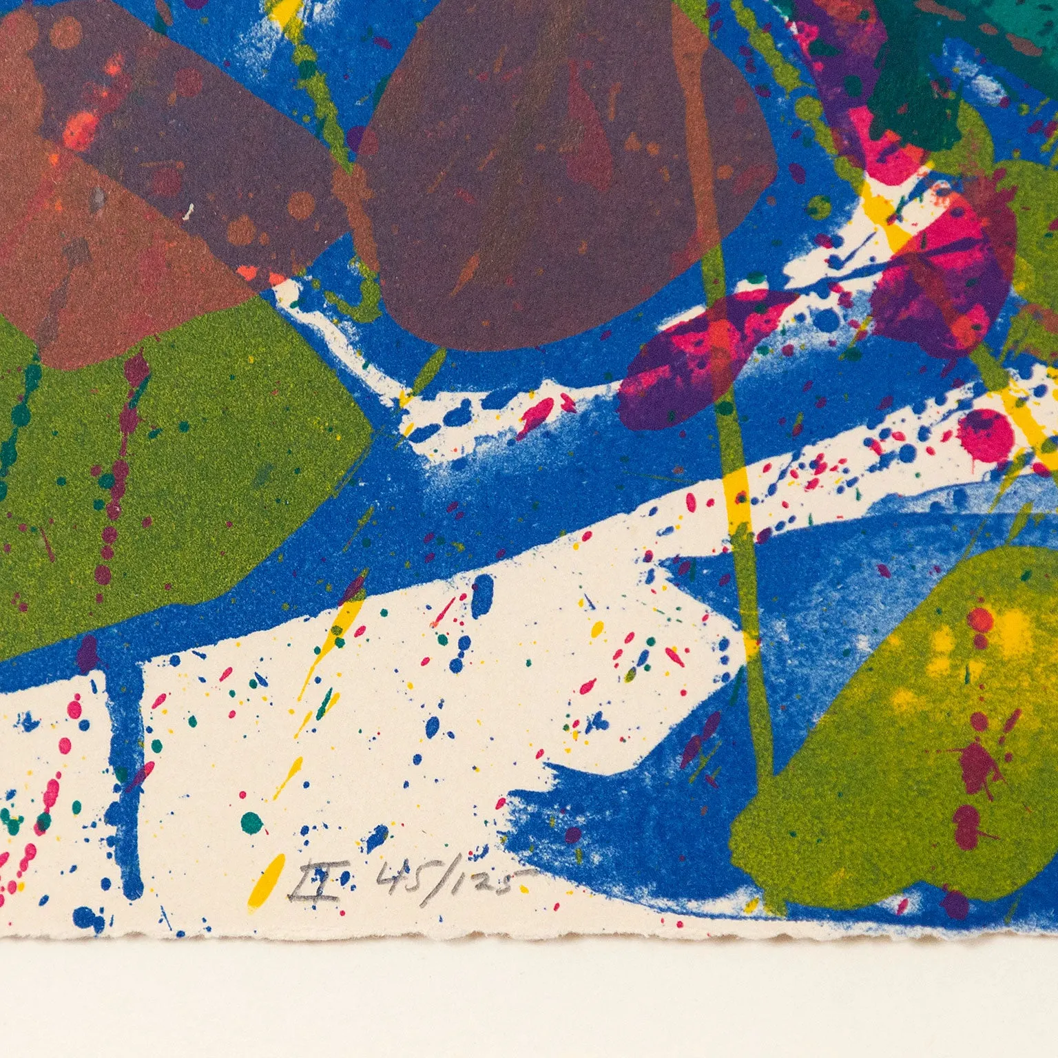 SAM FRANCIS "BRIGHT JADE GHOST" LITHOGRAPH, 1963