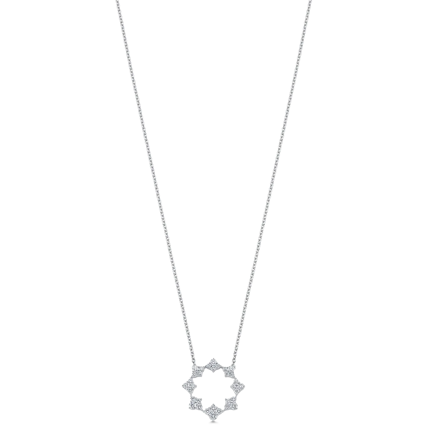 SARA WEINSTOCK DUJOUR DIAMOND CLUSTER PENDANT NECKLACE