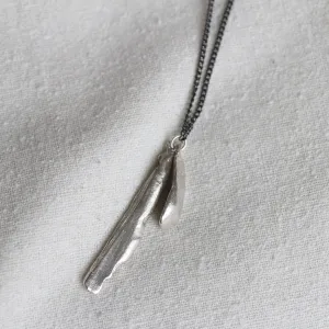seaglass   shell necklace