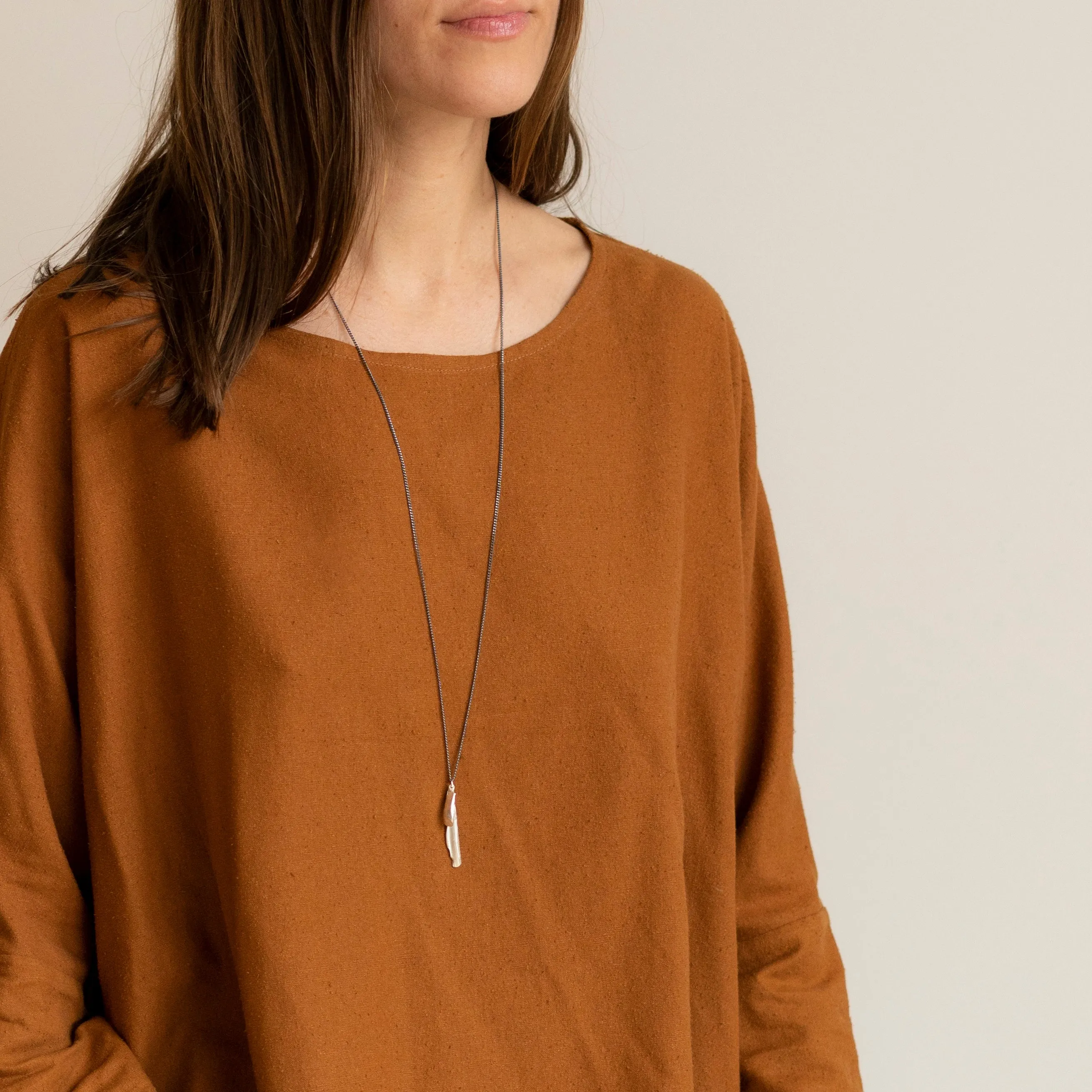seaglass   shell necklace