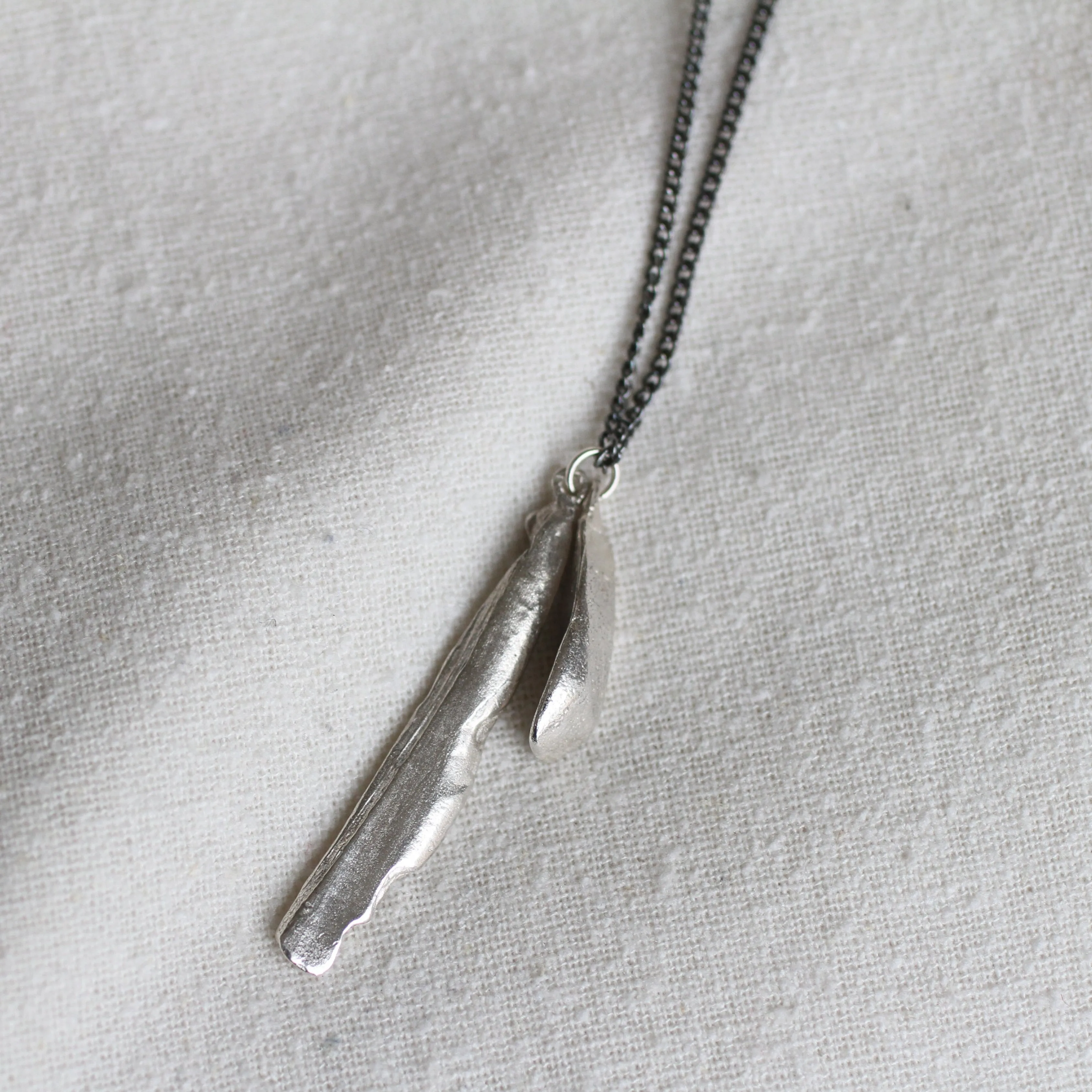 seaglass   shell necklace