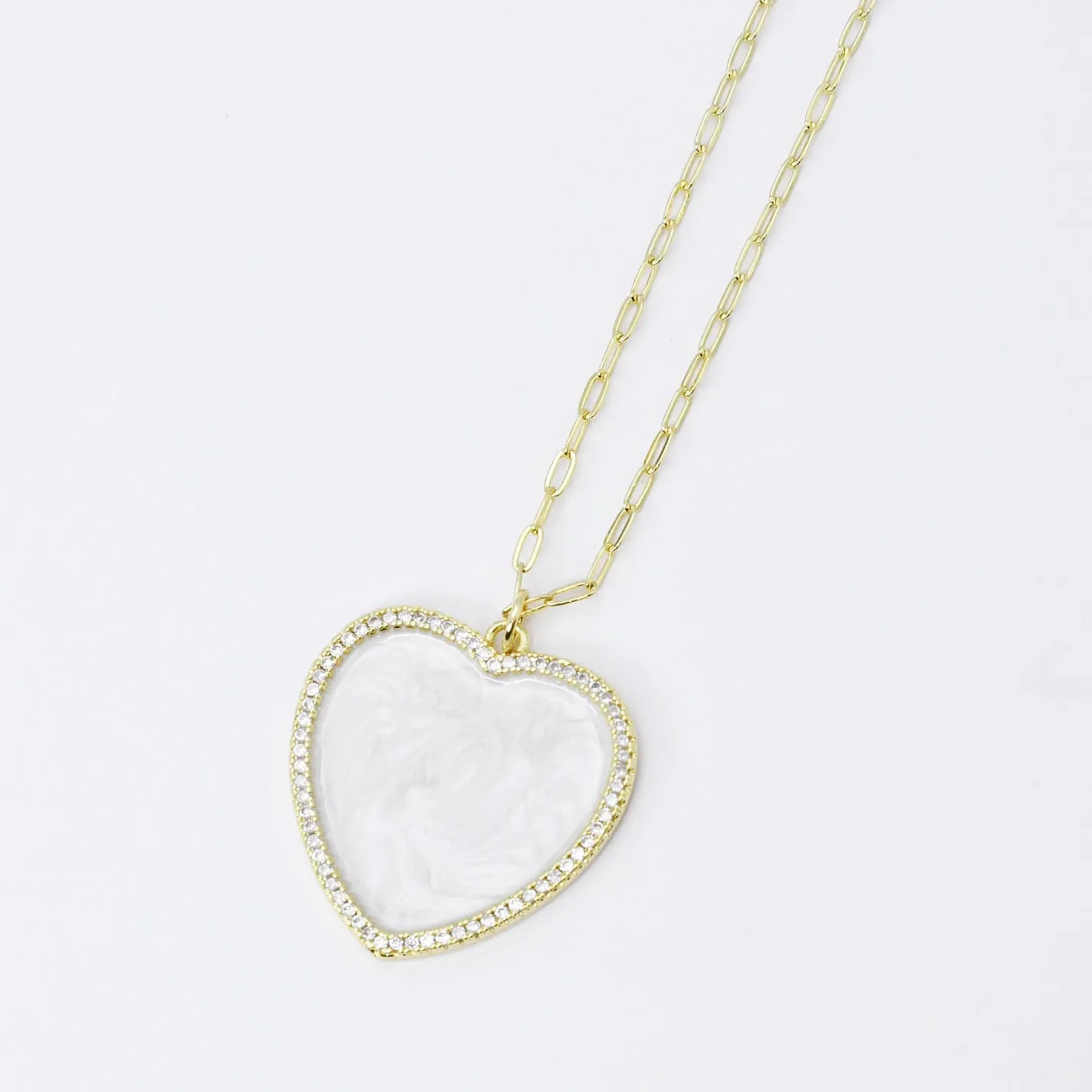 Shimmering Heart Necklace